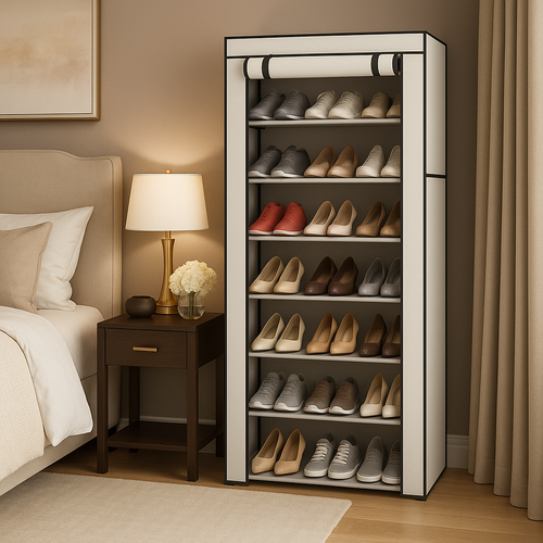 Armoire à Chaussures en Tissu