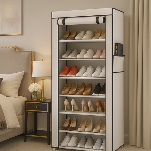 Armoire à Chaussures en Tissu